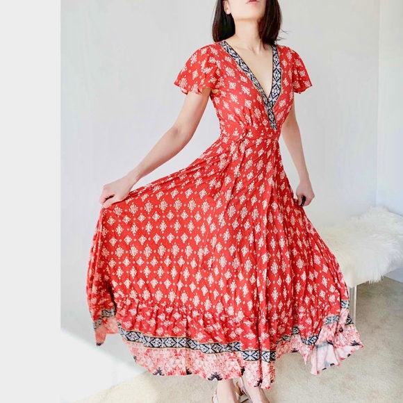 RACHEL Wrap maxi dress | - Picture 5 of 6